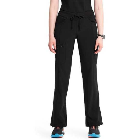 Infinity Straight Leg Drawstring Women Scrub Pants 360 Stretch - Picture 7 of 7